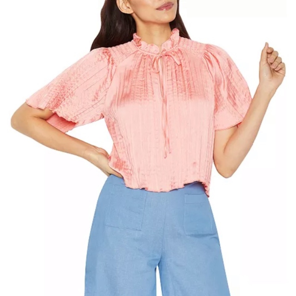 NWT BCBGeneration Tie-Neck Top